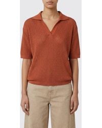 Roberto Collina - Cotton Blend Knit Polo Shirt - Lyst