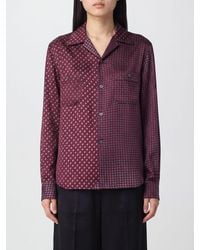 Maison Margiela - Paisley Patchwork Print Satin Pajama-Style Shirt - Lyst