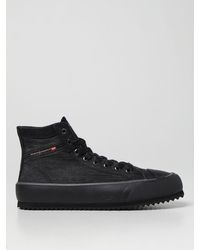 Sneakers DIESEL de Cuero de color Negro para hombre Hombre Zapatos de Zapatillas de Zapatillas de corte alto 