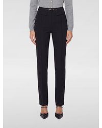 Elisabetta Franchi - High-Waisted Skinny Stretch-Crêpe Trousers - Lyst