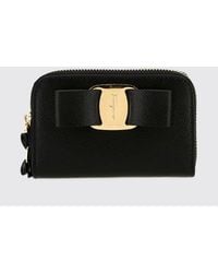 Ferragamo - Vara Calfskin Leather Wallet - Lyst