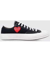 COMME DES GARÇONS PLAY - Comme Des Garçons X Converse Cotton Canvas Sneakers - Lyst