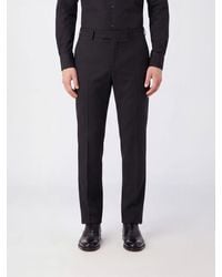 Valentino Garavani - Slim Fit Wool Blend Tailored Trousers - Lyst