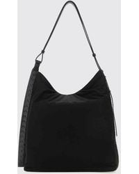 Bottega Veneta - Nylon Tote Bag With Woven Straps And Embossed Logo - Lyst