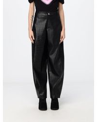 DISCLAIMER - High-Waisted Baggy Wide Leg Trousers - Lyst