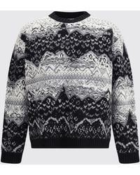 Laneus - Maglia Di Cashmere E Lana Jacquard - Lyst