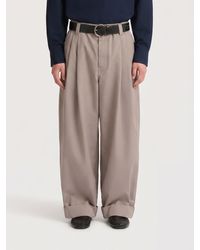 Marni - Wide-Leg Cotton Trousers With Elasticated Waist And Cuffs - Lyst