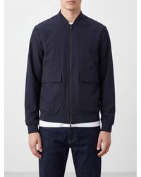 DUNO - Bomberjacke Aus Wollmischung Mit Bomberkragen Und Aufgesetzten Taschen - Lyst