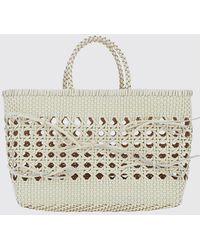 OSOI - Biscuit Woven Recycled Leather Handbag With Double Handle - Lyst