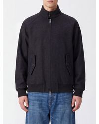 Baracuta - Harrington Wool Bomber Jacket With High Collar And Flap Pockets - Lyst