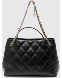 Tory Burch - Fleming Matelassé Leather Shoulder Bag With Double T Logo - Lyst