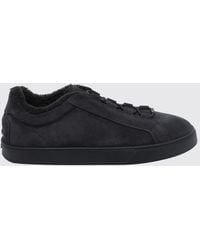 Tod's - Suede Slip-On Sneakers With Shearling Lining And Rubber Pebbles - Lyst