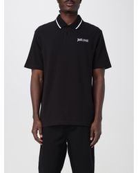 Just Cavalli - Short Sleeve Polo Shirt Tipped Collar - Lyst