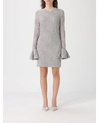 ROTATE BIRGER CHRISTENSEN - Jacquard Mesh Mini Dress - Lyst