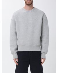 Ami Paris - Cotton Blend Crew Neck Sweatshirt - Lyst