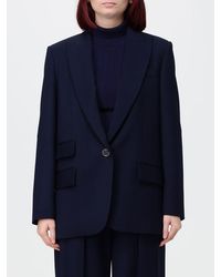 SIMONA CORSELLINI - Single-Breasted Cotton-Blend Blazer With Peak Lapels - Lyst