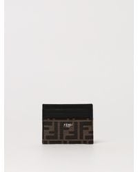 Fendi - Ff Jacquard Card Holder - Lyst