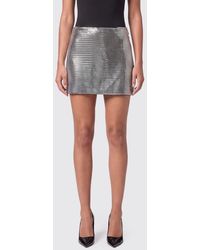 Philipp Plein - High-Waisted Rhinestone-Embellished Slim Fit Pencil Mini Skirt - Lyst