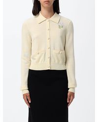 Self-Portrait - Floral Embroidered Wool And Silk Knit Cardigan - Lyst