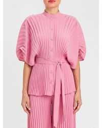 Twinset - Pleated Crêpe Shirt - Lyst