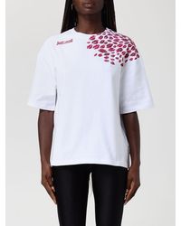 Just Cavalli - Printed Cotton T-Shirt - Lyst