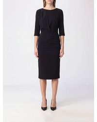 Pinko - Slim Fit Long-Sleeved Midi Sheath Dress - Lyst