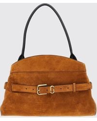 Marc Jacobs - The Dakota Suede Shoulder Bag With Double J Logo - Lyst