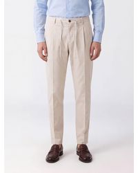 Eleventy - Pantalones De 5 Bolsillos Slim Fit De Algodón Elástico Con Cordón - Lyst