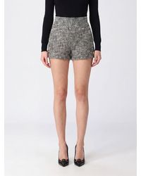 Versace - Short Taille Haute En Tweed À Motif Abstrait - Lyst