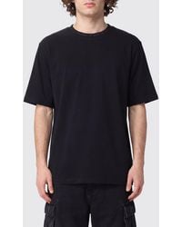 Vision Of Super - Crewneck Cotton T-Shirt With Front Logo Print - Lyst