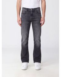 7 For All Mankind - Mid-Rise Five-Pocket Straight-Leg Stretch Denim Jeans - Lyst