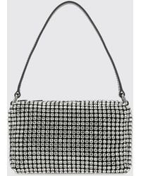 Alexander Wang - Crystal Mesh Mini Shoulder Bag With Embossed Logo - Lyst