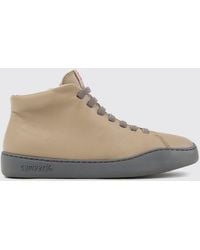 Camper - Peu Touring Calfskin High-Top Sneakers With Elastic Laces And Zip - Lyst