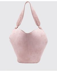 KHAITE - Lotus Suede Bag - Lyst
