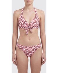 Max Mara - Monogram Print Halterneck Bikini Top - Lyst