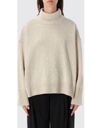 Soeur - Merino Wool Turtleneck Sweater With Dropped Shoulders And Ribbed Trims - Lyst
