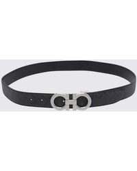 Ferragamo - Gancini Leather Belt - Lyst