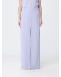 Emporio Armani - Chiffon Palazzo Trousers - Lyst