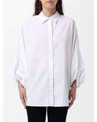 MEIMEIJ - Cotton Poplin Shirt With Back Cut-Out Detail - Lyst