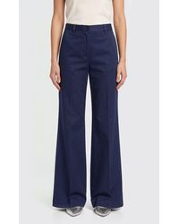 Aspesi - Stretch Cotton Flared Trousers - Lyst