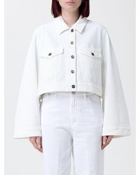 Dondup - Crop Denim Jacket - Lyst