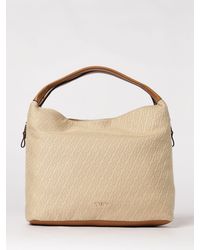 Liu Jo - Canvas Bag With Jacquard Monogram - Lyst