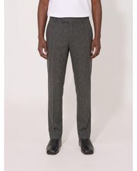 McQueen - Prince Of Wales Wool Tailored Trousers - Lyst