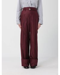 Fendi - Silk Taffeta Trousers - Lyst