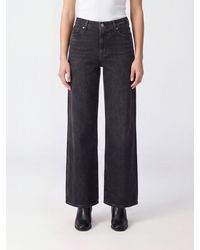FRAME - Le Slim Palazzo High-Waisted Wide-Leg Denim Jeans - Lyst