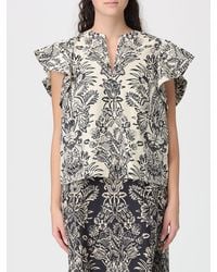 Ulla Johnson - Severine Bedruckte Baumwollbluse - Lyst