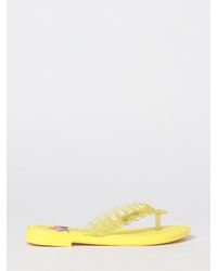 Melissa X Ganni - Ruched Pvc Thong Sandals With Low Heel - Lyst