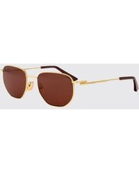 Bottega Veneta - Metal Sunglasses - Lyst
