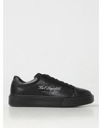 KARL LAGERFELD - Synthetic Leather Sneakers - Lyst