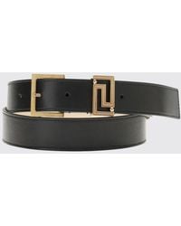 Versace - Greca Calf Leather Belt - Lyst